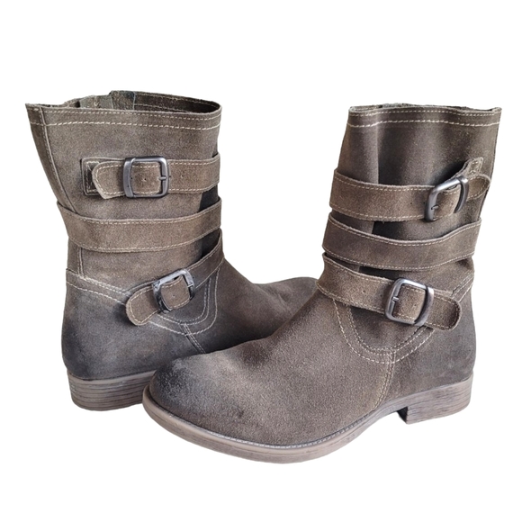 Roan Lola Leather Boots Brown Tan Womens 9 Moto Boho Outlander - Picture 1 of 7